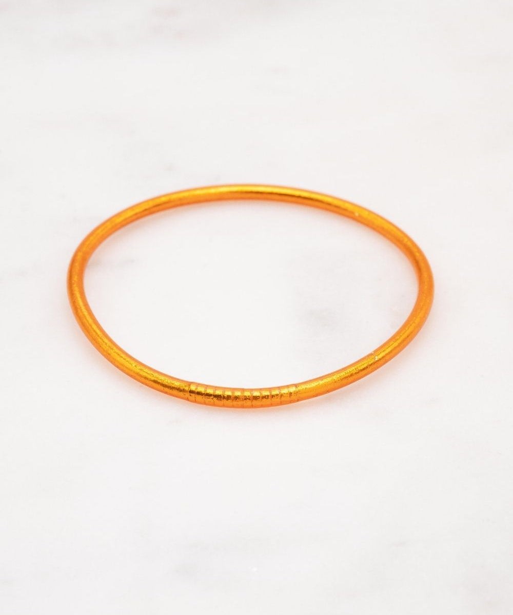 Bracelet Bouddhiste fin - Orange + Carte Bonne Fête maman