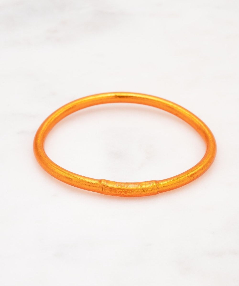 Bracelet Bouddhiste épais - Orange + Carte Bonne fête Maman