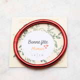 Bracelet Bouddhiste épais - Rouge Foncé + Carte Bonne fête Maman