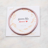 Bracelet Bouddhiste fin - Rose Gold + Carte Bonne Fête maman
