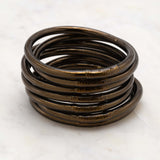 Bracelet Bouddhiste épais - Dark chocolate