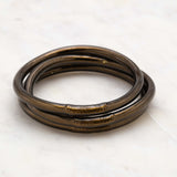 Bracelet Bouddhiste épais - Dark chocolate