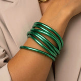 Bracelet Bouddhiste épais - Vert
