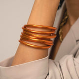 Bracelet Bouddhiste épais - Orange