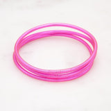 Bracelet Bouddhiste fin - Fuchsia