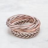 Bracelet Bouddhiste Lot de 4 - Champagne