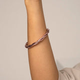Bracelet Bouddhiste torsadé - Rose Gold