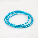 Bracelet Bouddhiste fin - Bleu azur