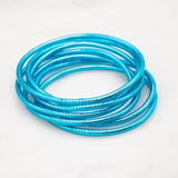 Bracelet Bouddhiste fin - Bleu azur