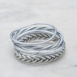 Bracelet Bouddhiste Lot de 4 - Argenté