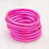 Bracelet Bouddhiste épais - Fuschia
