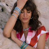 Bracelet Bouddhiste Rainbow Ikita Lot de 5 - Bleu