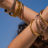 Bracelet Bouddhiste Tressé - Doré