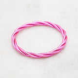 Bracelet Bouddhiste torsadé - Fuchsia