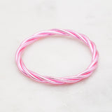 Bracelet Bouddhiste torsadé - Rose