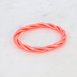 Bracelet Bouddhiste torsadé - Corail