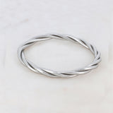 Bracelet Bouddhiste torsadé - Dark Silver