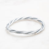 Bracelet Bouddhiste torsadé - Argenté