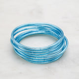Bracelet Bouddhiste fin - Bleu ciel