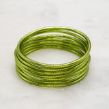 Bracelet Bouddhiste fin - Vert olive