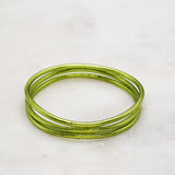 Bracelet Bouddhiste fin - Vert olive