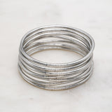 Bracelet Bouddhiste fin - Dark silver