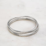 Bracelet Bouddhiste fin - Dark silver