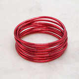 Bracelet Bouddhiste fin - Rouge foncé