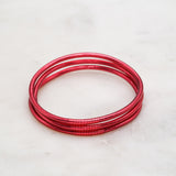 Bracelet Bouddhiste fin - Rouge foncé