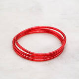 Bracelet Bouddhiste fin - Rouge Clair