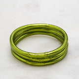 Bracelet Bouddhiste épais - Vert olive
