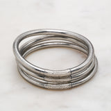 Bracelet Bouddhiste épais - Dark silver