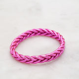 Bracelet Bouddhiste Tressé - Fuchsia