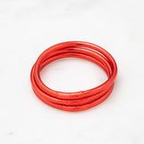 Bracelet Bouddhiste épais - Rouge clair