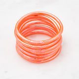 Bracelet Bouddhiste épais - Corail