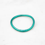 Bracelet Bouddhiste épais - Bleu canard