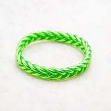 Bracelet Bouddhiste Tressé - Vert fluo