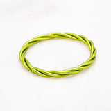 Bracelet Bouddhiste torsadé - Vert olive