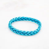 Bracelet Bouddhiste Tressé - Bleu azur