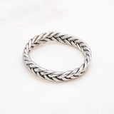 Bracelet Bouddhiste Tressé - Dark silver