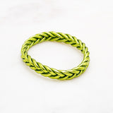 Bracelet Bouddhiste Tressé - Vert olive