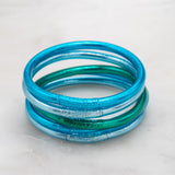 Bracelet Bouddhiste Rainbow Ikita Lot de 5 - Bleu