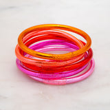 Bracelet Bouddhiste Rainbow Ikita Lot de 5 - Rose