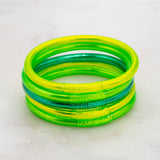 Bracelet Bouddhiste Rainbow Ikita Lot de 5 - Vert