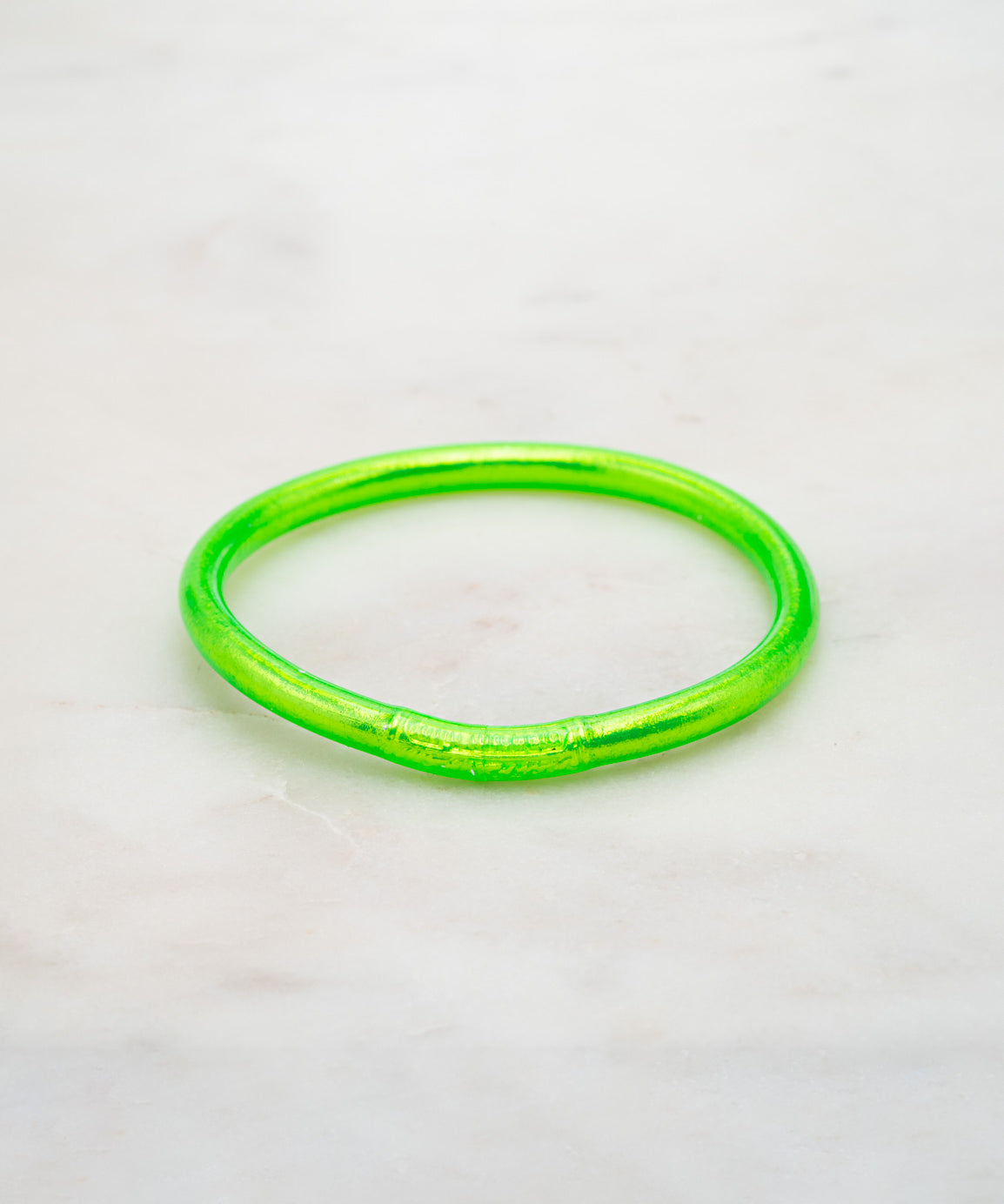 Bracelet Bouddhiste épais - Vert fluo