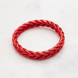 Bracelet Bouddhiste Tressé - Rouge foncé