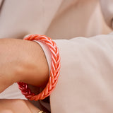 Bracelet Bouddhiste Tressé - Corail