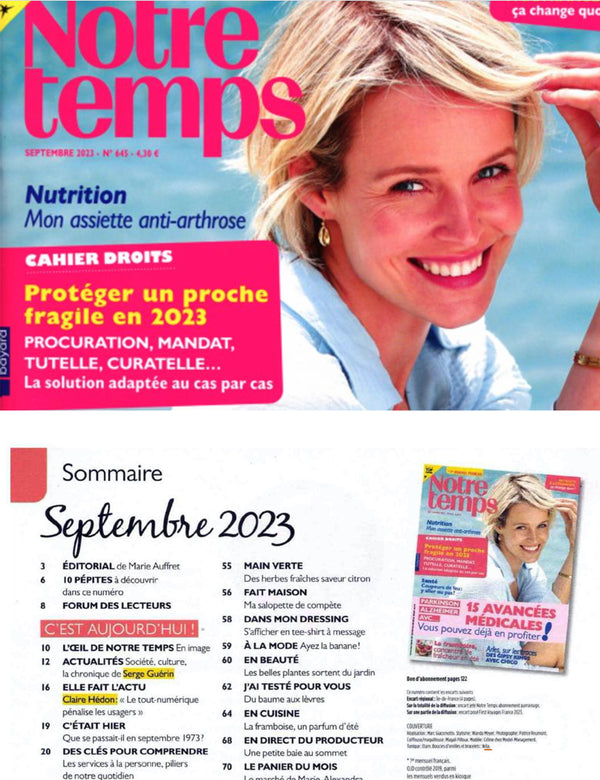NOTRE TEMPS 1 septembre 2023 - N°645