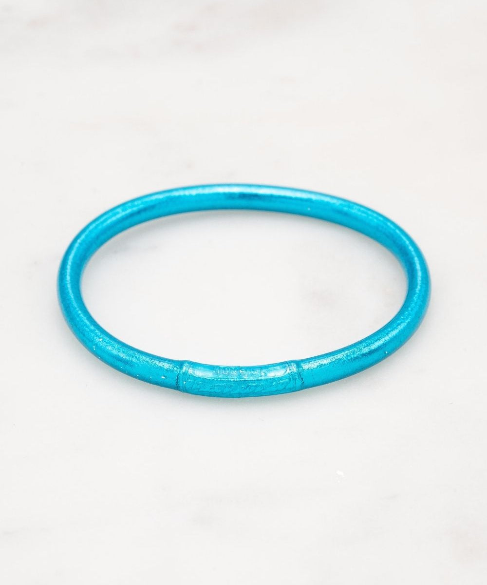 Bracelet Bouddhiste épais - Bleu azur + Carte Bonne fête Maman