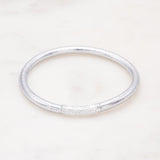 Bracelet Bouddhiste épais - Argenté  + Carte Bonne fête Maman